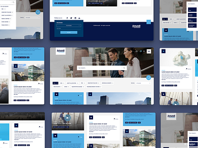 Amundi - website branding graphic design typography ui ux