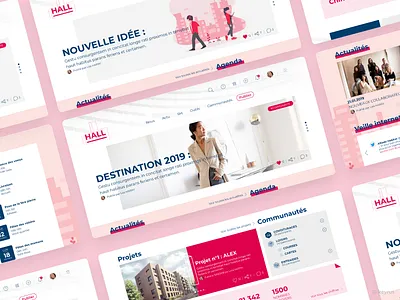 Website - Alliade branding design graphic design illustration typography ui ux vector