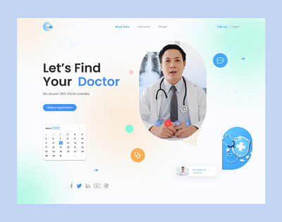 Medical hero section app clean clinic design doctor doctor appointment health healthcare hospital medical app medical care medicine minimal minimalist mobile patient app pharmacy website telemedicine ui ux