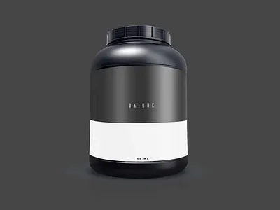 Free Protein Jar Bottle Mockup bottle design free free mockup jar latest mockup protein psd download psd mockup supplement