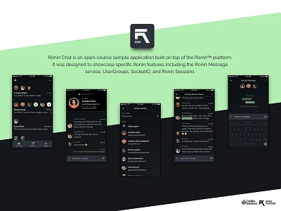 Ronin Chat android chat demo design illustration ios mobile mockup product ronin ui ux web