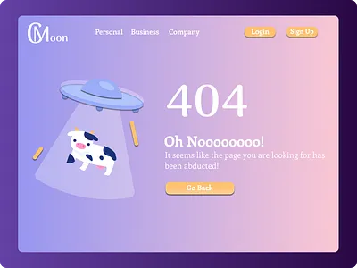 Daily UI 08 Error 404 Page design typography ui