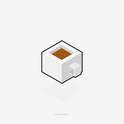 Espresso. branding coffee design espresso graphic design icon illustration isometric logo logo design typography ui ux vector