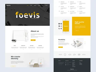 Portfolio WordPress - Foevis agency blog business clean corporate creative elementor landing page minimal modern multipurpose personal portfolio photography portfolio responsive webdesign website wordpress