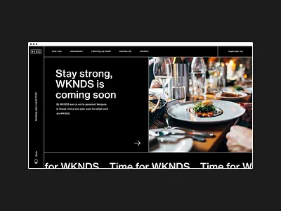 WKNDS - darkmode brutalism webdesign (1/3) brutalism dark design typography ui ux webdesign