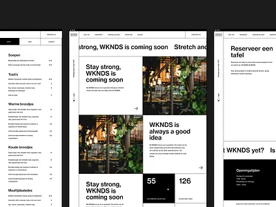 WKNDS - lightmode brutalism webdesign (2/3) brutalism design typography ui ux webdesign