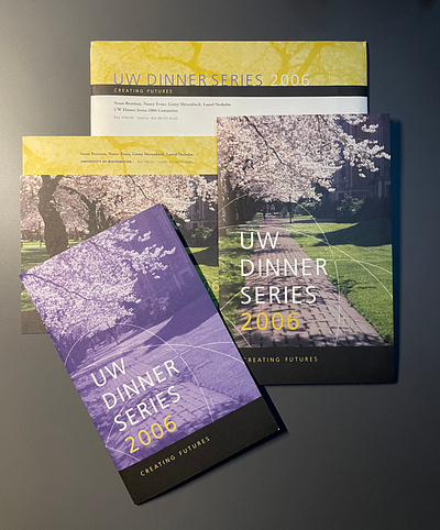 UW : Dinner Series branding graphic design illustration typography