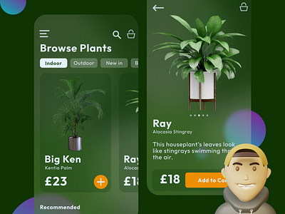 Plant Mobile Web design designer graphic design green and orange web design green web design illustration orange web design plant app plant design plant shop plant shop website plant store plant store site plant store web plant store website plant web ui ux web web design