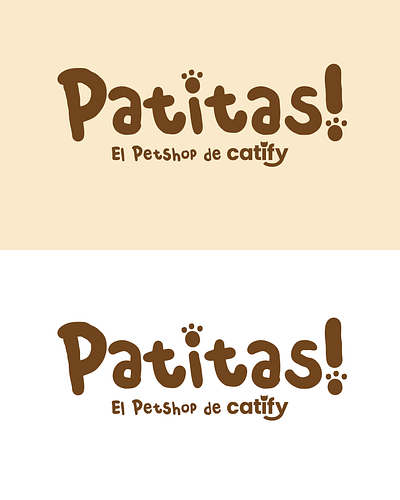 Patitas Logo, an e-commerce for pets