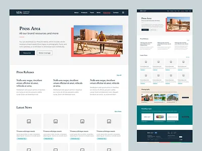 Landing Page - SDS Capital Group [2] landing page ui ux visual design web design