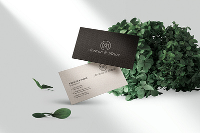 Avenue & Mane Business Card Design branding business card card graphic design letterhead logo name card design stationery visiting card