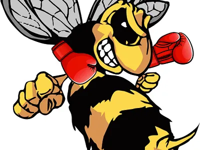 boxing bee vector tracing adobe photoshop art cover design graphic design illustration logo tracing ui vector vector portrait vector tracing