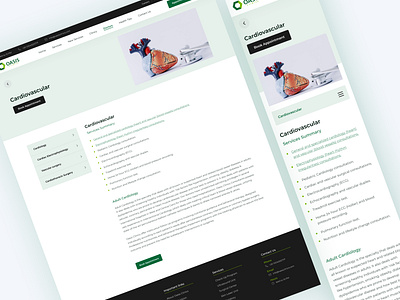 Doctor's Service Page-Mobile Responsive appdesign design illustration logo mobile app mobileapp service page ui uiux ux website