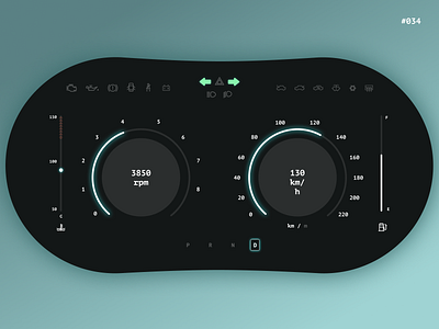 Daily UI #34 - Car Dashboard car dashboard daily ui 34 dailyui dailyui34 dailyuichallenge design minimalistic ui ui design