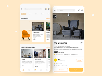 Maniture | Mobile Design branding furniture graphic design house interior mobile ui ux