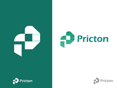 P letter logo (pricton) app icon best logo branding business company colourful logo creative design graphic design illustration it company logo logo logo mark logodesigner logotype minimal p letter logo p logo icon software logo tech logo technology logo