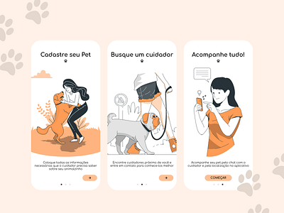 Daily UI 023 - Onboarding daily ui dailyui design onboarding pet ui ux welcome