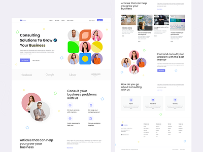 Crivia - Business Consultation app branding business business consultation clean company consultant consultation design landing page minimal ui ux website