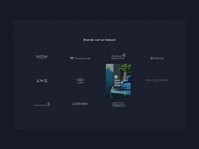 Absurd clients grid hover state agency animation clients hover hover state motion graphics product design ui uk united kingdom ux website