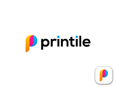 Printile modern logo design brand mark branding business logo creative design ecommerce icon lab logo logo logo designer logo mark logo type minimalist logo p letter logo p logo print logo professional logo startup symbol vector