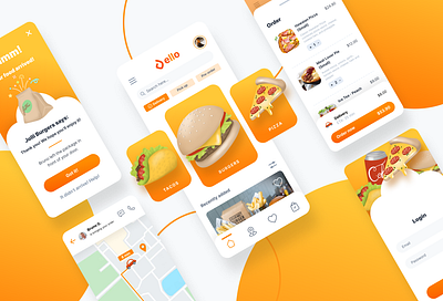 Jello Food App illustration ui uiux