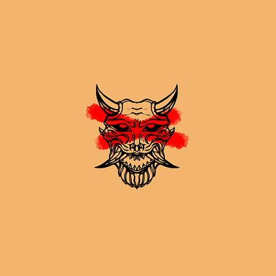 Hannya Mask design digital illustration digital painting graphic design illustration