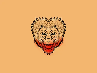 Lion's Head design digital illustration digital painting graphic design illustration