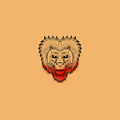 Lion's Head design digital illustration digital painting graphic design illustration