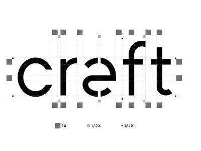 Cræft Logo Design art direction blackwhite branding corporate identity graphic design logo logo construction logo design monogram symmetry