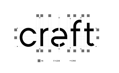 Cræft Logo Design art direction blackwhite branding corporate identity graphic design logo logo construction logo design monogram symmetry