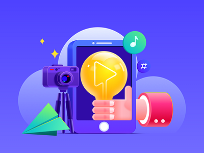 idea camera design illustration