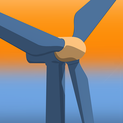 Turbine art design graphic design graphics illustration illustrator minimal ocean sky turbine wind