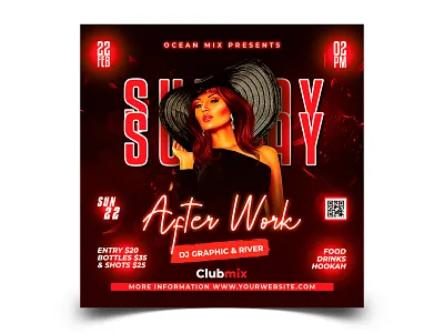 Night Club Flyer oceanmix