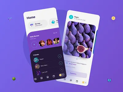 Regeneration Planet mobile app design app eco ecology mobile nature regeneration of the planet ui ux