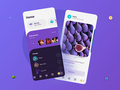 Regeneration Planet mobile app design app eco ecology mobile nature regeneration of the planet ui ux