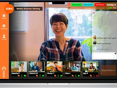 VIDEO CONFERENCING WEB APP UI DESIGN app design ui ux