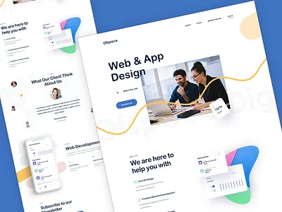 Web & App Design Website Layout Template adobe xd app design dribbble layout ui web app web app website web app website ayout website website layout website template websites wordpress