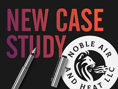 Noble Air and Heat Case Study animal branding case study character illustration lion lion logo logo mascot vector