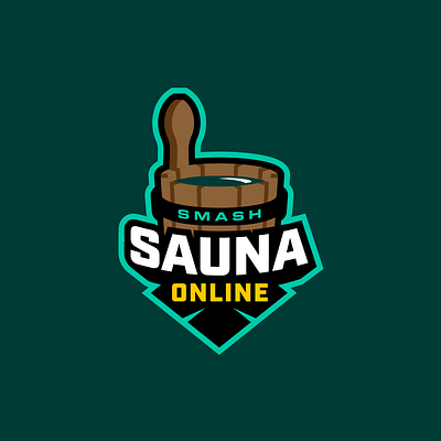 Smash Sauna Online Logo branding esports gaming logo tournament
