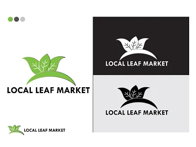 Local Leaf Market Logo Project brand design branding business logo clean creative logo design graphic design logo logo design logofolio logos marketing logo modern