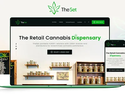 The Set - WordPress Theme Design with Development cannabis cbd bevarage cbd cream cbd hemp cbd oil cbd product creative design e commerce graphic design retail shop ui ux web design website design wordpress wordpress design wordpress theme design