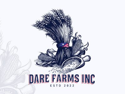 Farming Concept Art agriculture logo design art brand identity branding corn logo creative logo design farming logo design hand drawing logo icon design illustration logo logo design ideas mascot logo minimalist logo professional logo sketch sketch design vintage vintage logo design