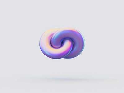 🔗🔗🔗 abstract art c4d cg chain clean design geometry gradient link minimalism redshift torus vibrant