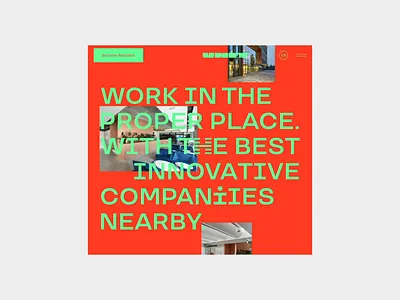 UNIT Work Spaces Page 2d adobe adobe after effects animation architecture color colorful coworking design graphic design interface motion graphics office presentation typography ui ux web design website work spaces