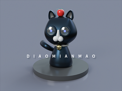A CAT branding c4d design typography ui vector