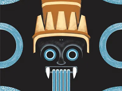 Tlaloc - Aztec God design graphic design illustration vector