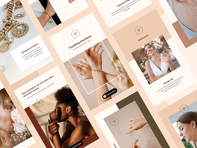 Web Stories Template for MakeStories! 😍 branding design fashion graphic design interactive design jewellery minimal design minimalist mobile design stories ui uiux ux uxui visual design web design webstories