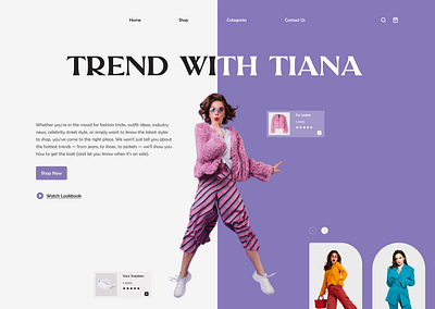 Fashion Landing Page app design ui ux web