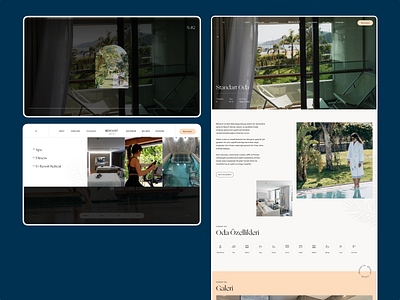 D-Resort Göcek Desktop Screens blue branding clean design desktop detail home hotel illustration logo principle sea ui ux webdesign website