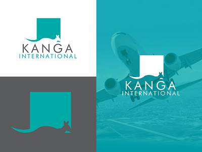 Kanga International airlinelogo branding branding logo custom logo design fiverr fiverr gig fiverr logo graphic design icon illustration kangroo logo logomark pictoralmark travel travellogo